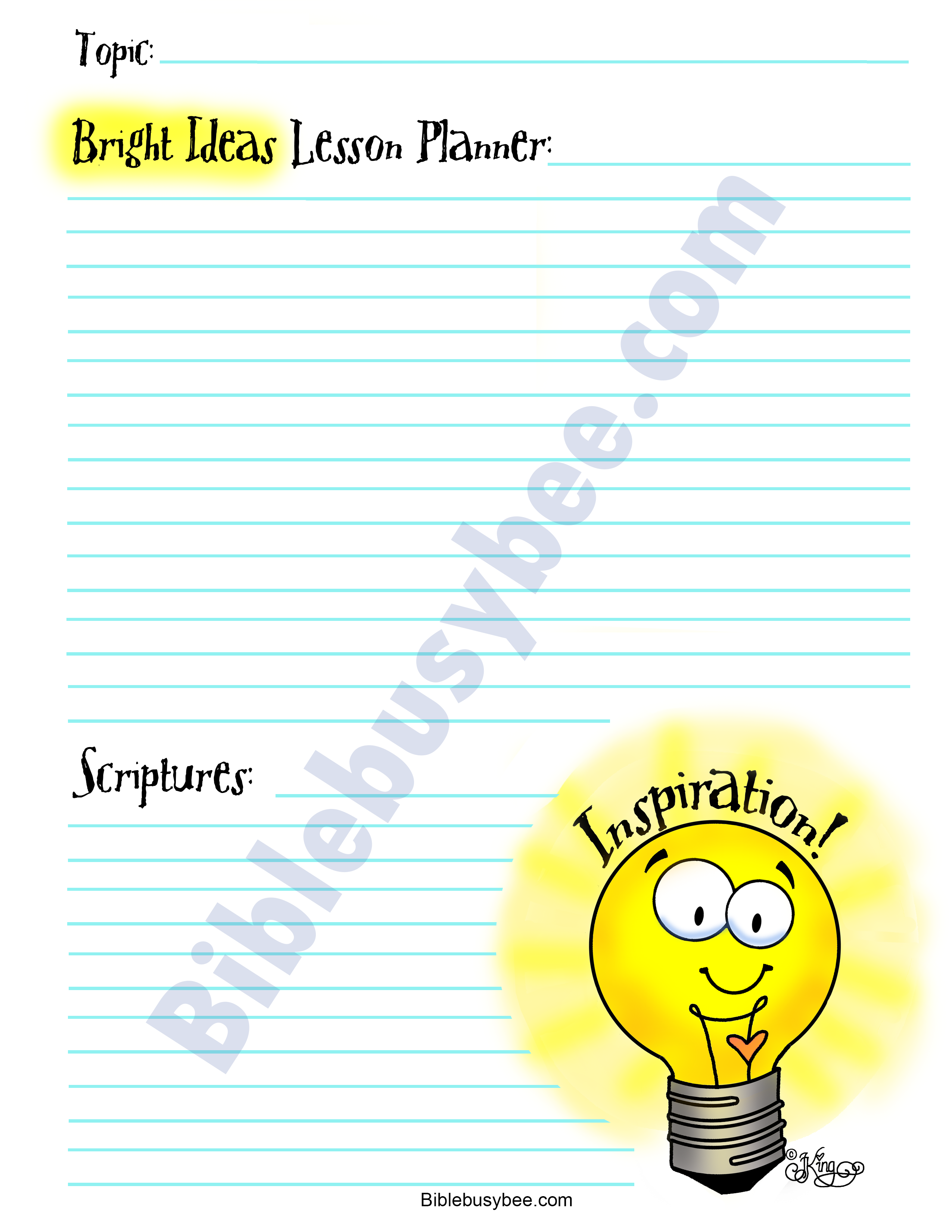 LIGHTBULB Lesson Planner